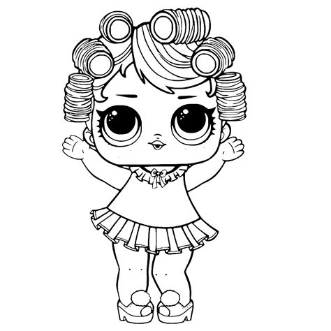 And are happy to present you coloring pages with your favorite lol dolls. Leuk voor kids - L.O.L. Surprise Dolls & Pets kleurplaat