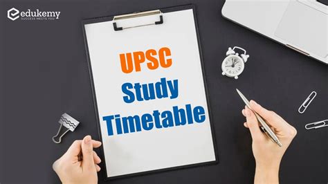 Timetable For Upscias Exam Preparation Upsc Ideal Study Timetable