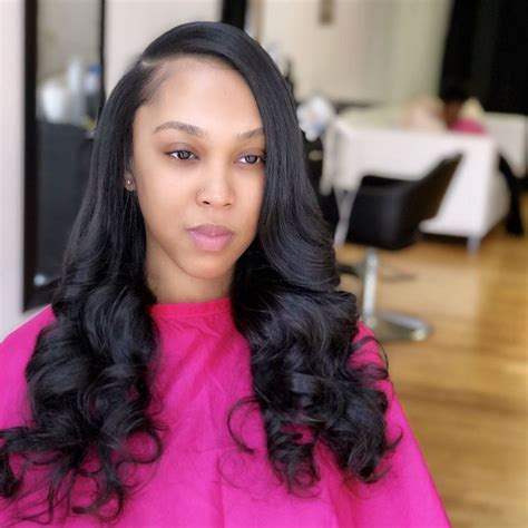 side part sew in with soft curls side part hairstyles sew in