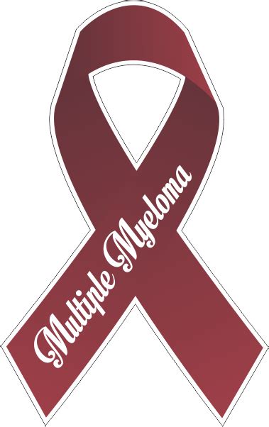 Multiple Myeloma Ribbon Decal 1