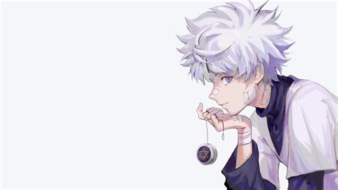 Killua Zoldyck Raised Hand Hunter × Hunter 4k Live Wallpaper 3840x2160