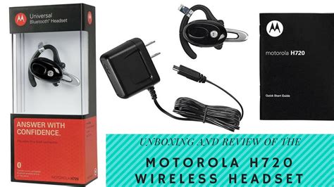 Motorola H720 Wireless Bluetooth Headset Unboxing And