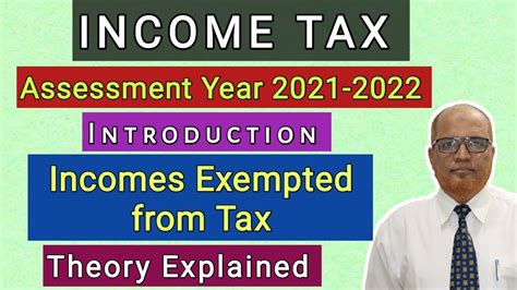 Income Tax I AY I Incomes Exempted From Tax I Theory Explained I Khans Commerce