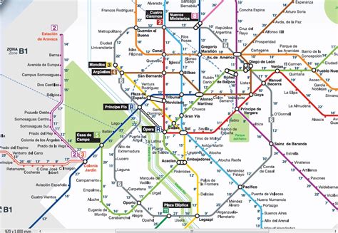 Linea 10 Mapa Metro Madrid 2019