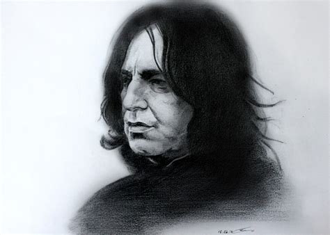 Artstation Portrait Severus Snape Alan Rickman
