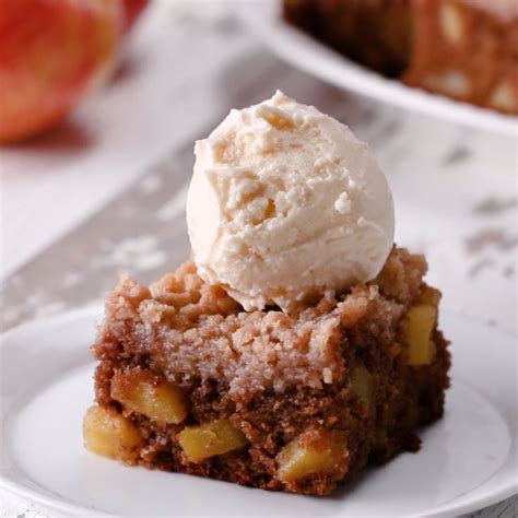 Apple Pie Crumble Blondies Recipe By Tasty Recipe Desserts Apple