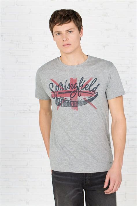 Camisetas Hombre Springfield Camisetas Camiseta De Hombre Hombres