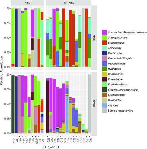 Stacked Bar Graph Showing Genus Level Taxonomic Composition For Each