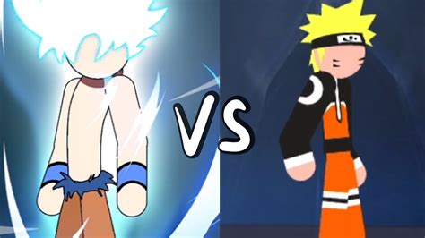 Naruto Vs Songoku Dragon Ball Stickman Heroes Fight Super Stick