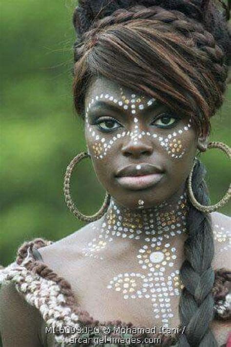 African Tribal Makeup Africa Beauty Inspiration
