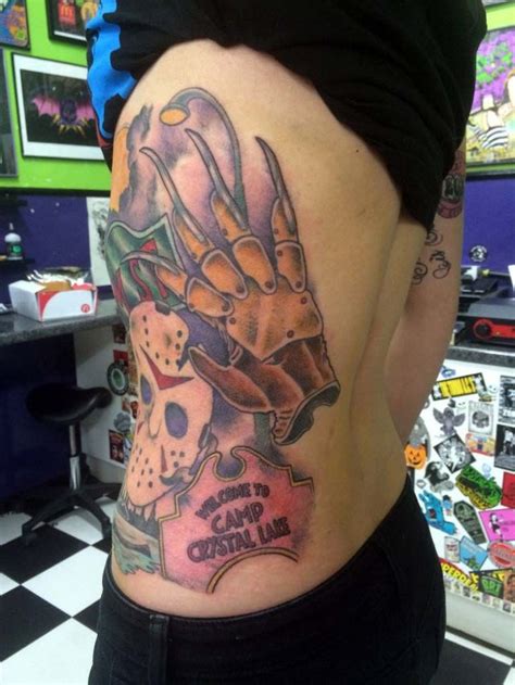 Sleeve Freddy Vs Jason Tattoo