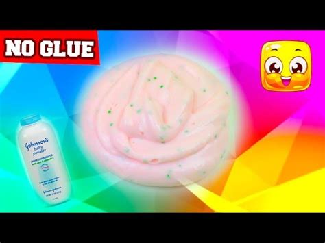 How To Make Slime With Baby Powder And Dish Soap Diy Slime Without