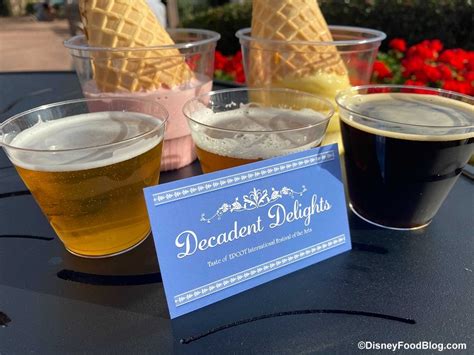 The following codes next to select menu items indicate if they're acceptable for specific dietary needs 2021 EPCOT Festival of the Arts - Decadent Delights | the ...