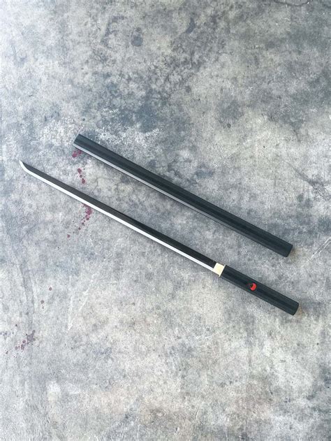 Battle Ready Sasukes Black Grass Cutter Sword Sharp 1045 Carbon