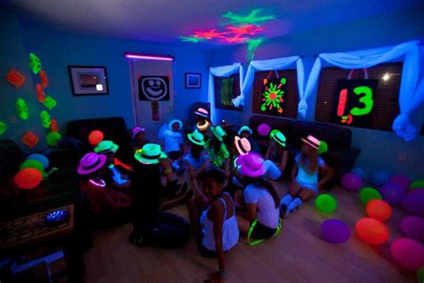 Blacklight Party For My Daughters 13th B Day Neon Party Blacklight