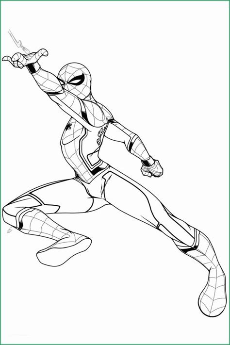 Mcu Iron Spider Coloring Pages Askworksheet