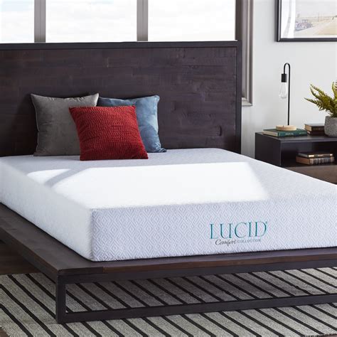 See more ideas about mattress, memory foam the luxury leesa mattress: LUCID Comfort Collection 10-inch Full-size Gel Memory Foam ...