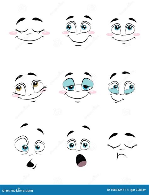 Conjunto De Personas Con Emociones ColecciÃ³n De Expresiones Faciales