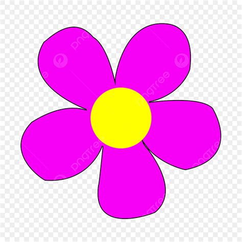 Bright Flowers Clipart Transparent Png Hd Bright Pink Yellow Flower