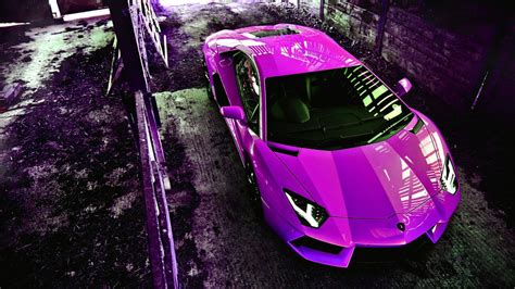Lamborghini Aventador Purple Wallpaper Hd Desktop Wallpapers
