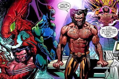 Shirtless Superheroes Shirtless Cyclops And Wolverine Vs The Brood Part 2