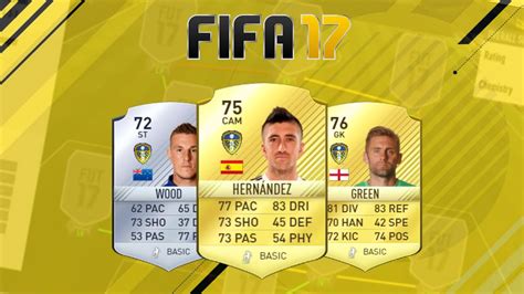 These items are released as 'in form' for that week only and have boosted stats. LEEDS UNITED SQUAD BUILDER!!! | FIFA 17 - YouTube