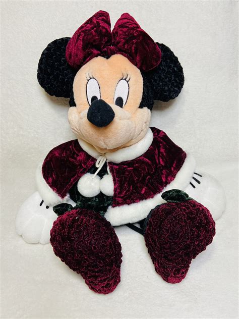15” Y2k Disney Store Minnie Mouse Plush Disney Christmas Plush