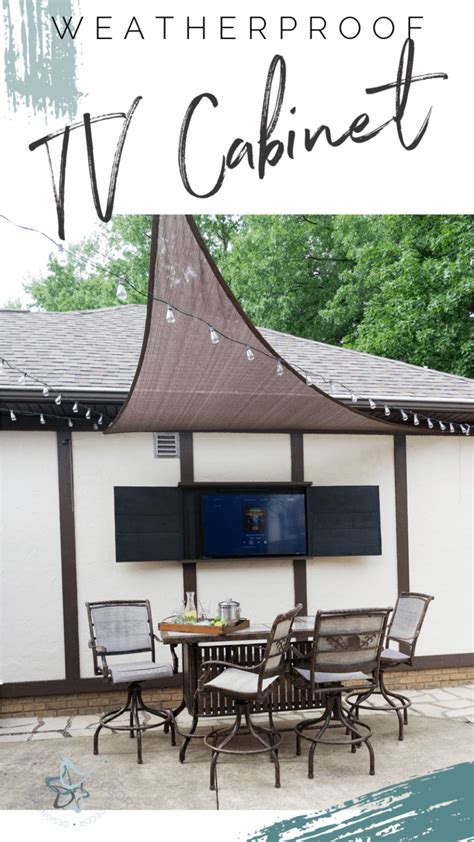 How To Build An Easy Diy Weatherproof Outdoor Tv Cabinet Designed Decor