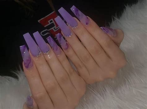 52 Instagram Baddie Nails Acrylic Designs Ideas In 2021 Purple