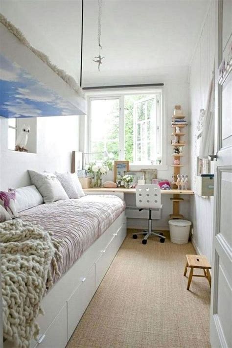 Small bedroom ideas need to cater for many different types of rooms, small bedroom layout requires some ingenuous bespoke storage solutions to create a functional, welcoming, well planned room. 40 Cute Small Bedroom Design and Decor Ideas for Teenage ...