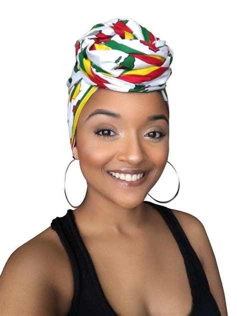 White Goddess African Headwrap Kente Scarves Ankara Headwraps Kente