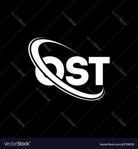 Ost Logo Letter Letter Logo Design Royalty Free Vector Image