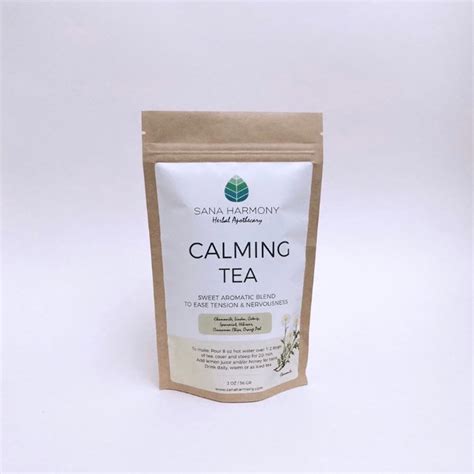 Organic Calming Herbal Tea Blend Organic Loose Leaf Tea For Etsy New