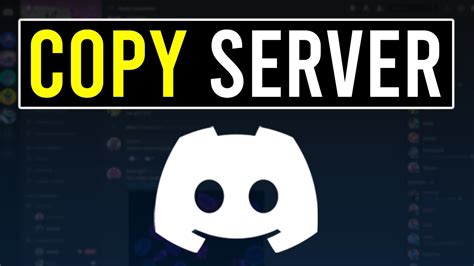 How To Copy A Discord Server Duplicate A Server On Discord YouTube
