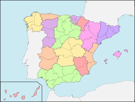 Clases De Ciencias Sociales Mapas De España Política