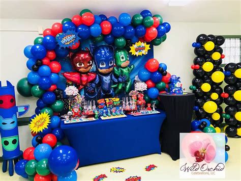 Pj Mask Birthday Party Ideas Photo 2 Of 39 Catch My Party