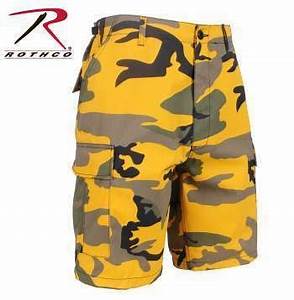 Rothco Yellow Camo Bdu Shorts In 2020 Military Shorts Camo Fashion