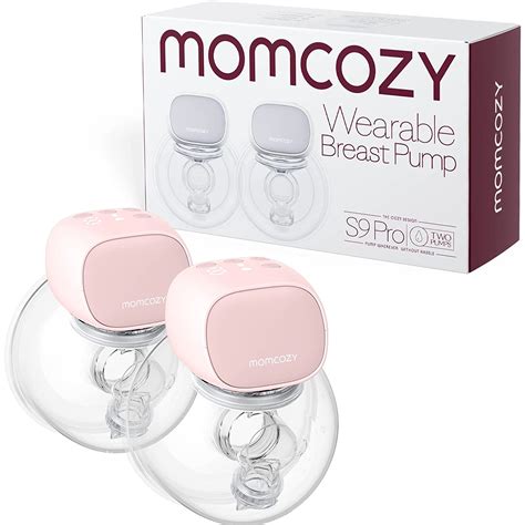 momcozy double wearable breast pump s9 pro mom cozy free hands breast pump 24mm pink