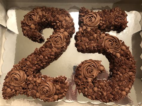Chocolate Number 25 Birthday Cake 25th Birthday Cakes 80 Birthday Cake Birthday Cake Chocolate
