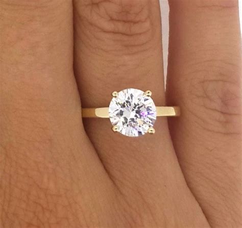 2 Carat Round Cut Diamond Engagement Ring Ara Diamonds