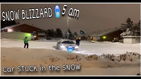 Finland Snow Blizzard How To Get Your Car Unstuck In The Snow Youtube