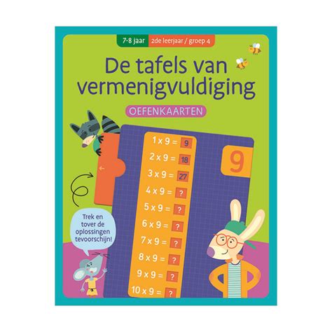 Oefenkaarten De Tafels Van Vermenigvuldiging Jaar Happyland