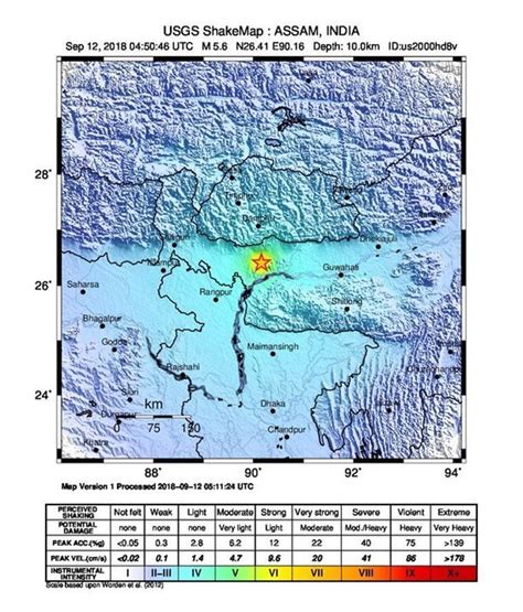 9 exactly a year after the original earthquake at 5:55 pm on 18 september 2012, another earthquake of magnitude 4.1 struck sikkim, sparking panic among the people observing the anniversary of the original quake. Earthquake today in Assam, tremors felt in West Bengal ...