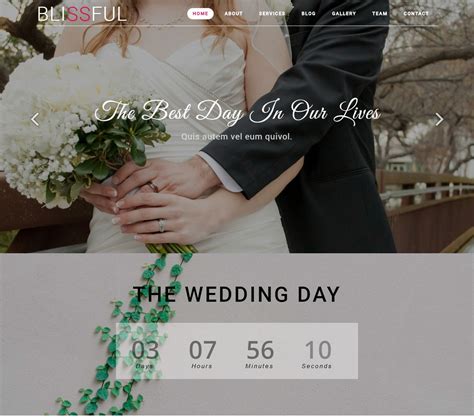 26 Most Beautiful Free Wedding Website Templates 2020