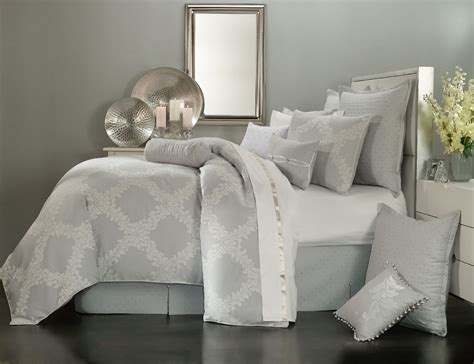 Acanthus Arbor Grey By Waterford Luxury Bedding