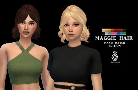 Leosims Maxis Match Swatches Sim Models From Sims Hair Sims