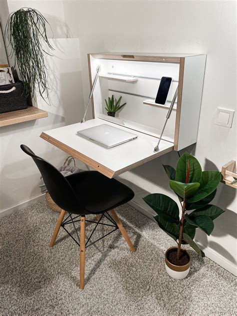 White Wall Desk A Stylish And Functional Furniture Piece Desk Design