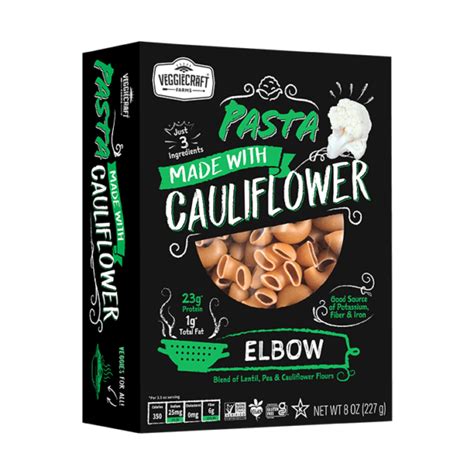 Cauliflower Elbow Pasta Vegan Pasta Made With Cauliflower