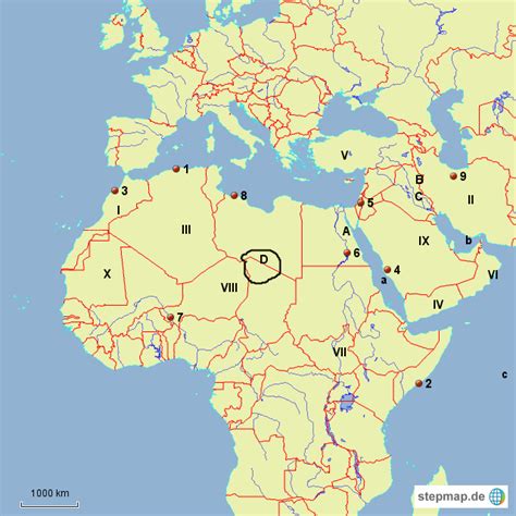 Stepmap Orientabfrage Landkarte Für Afrika