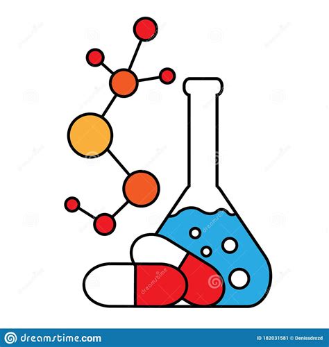 Pharmaceutical Engineering Vector Icon Drug Formulating Illustration
